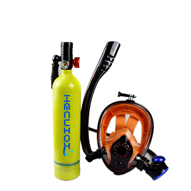 Freediving Mask Set - Set Tangki Selam Mini 1LScuba, Tangki