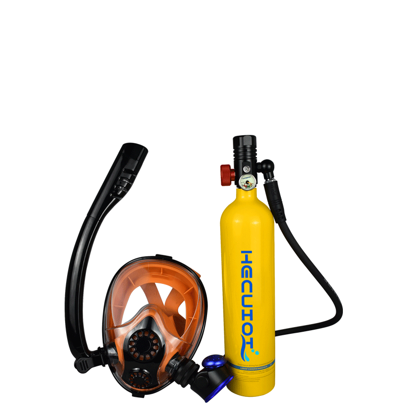 Set Tangki Selam Mini 1LScuba, - Freediving Mask Set ulasan dan harga