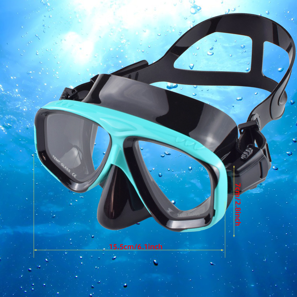 Snorkeling kering, Set masker  - Freediving Mask Set ulasan dan harga
