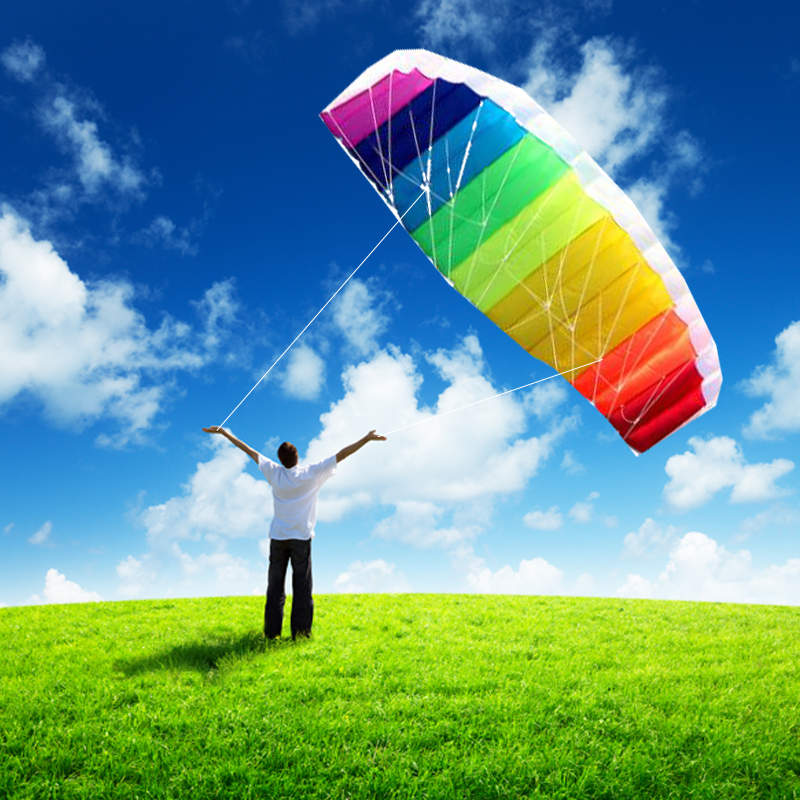 Gratis pengiriman 2.5m besar D - Kite Surf Bar Control ulasan dan harga