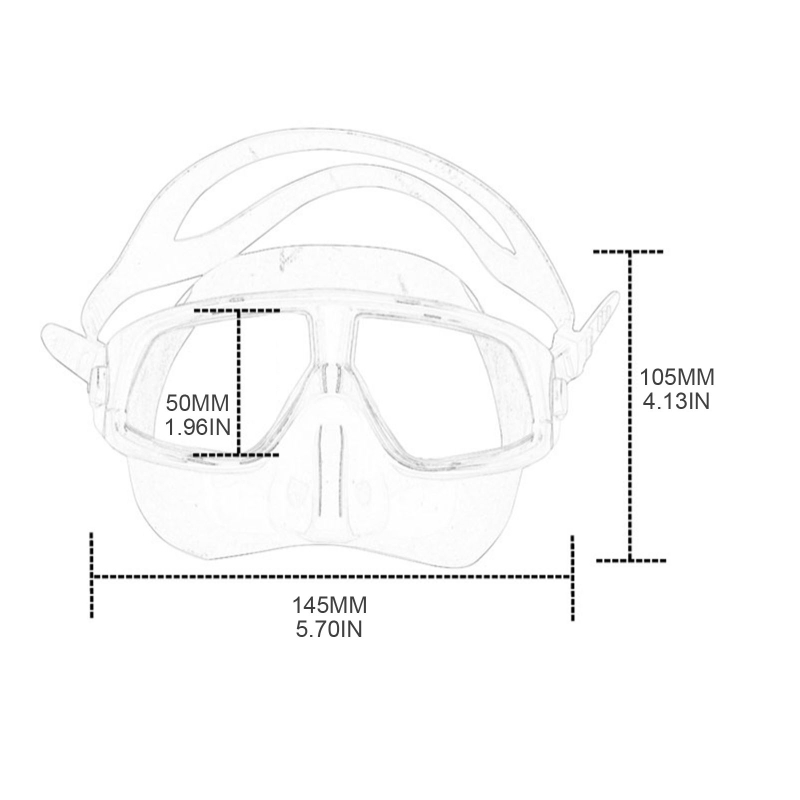 Masker Snorkel tampilan lebar, - Freediving Mask Set ulasan dan harga
